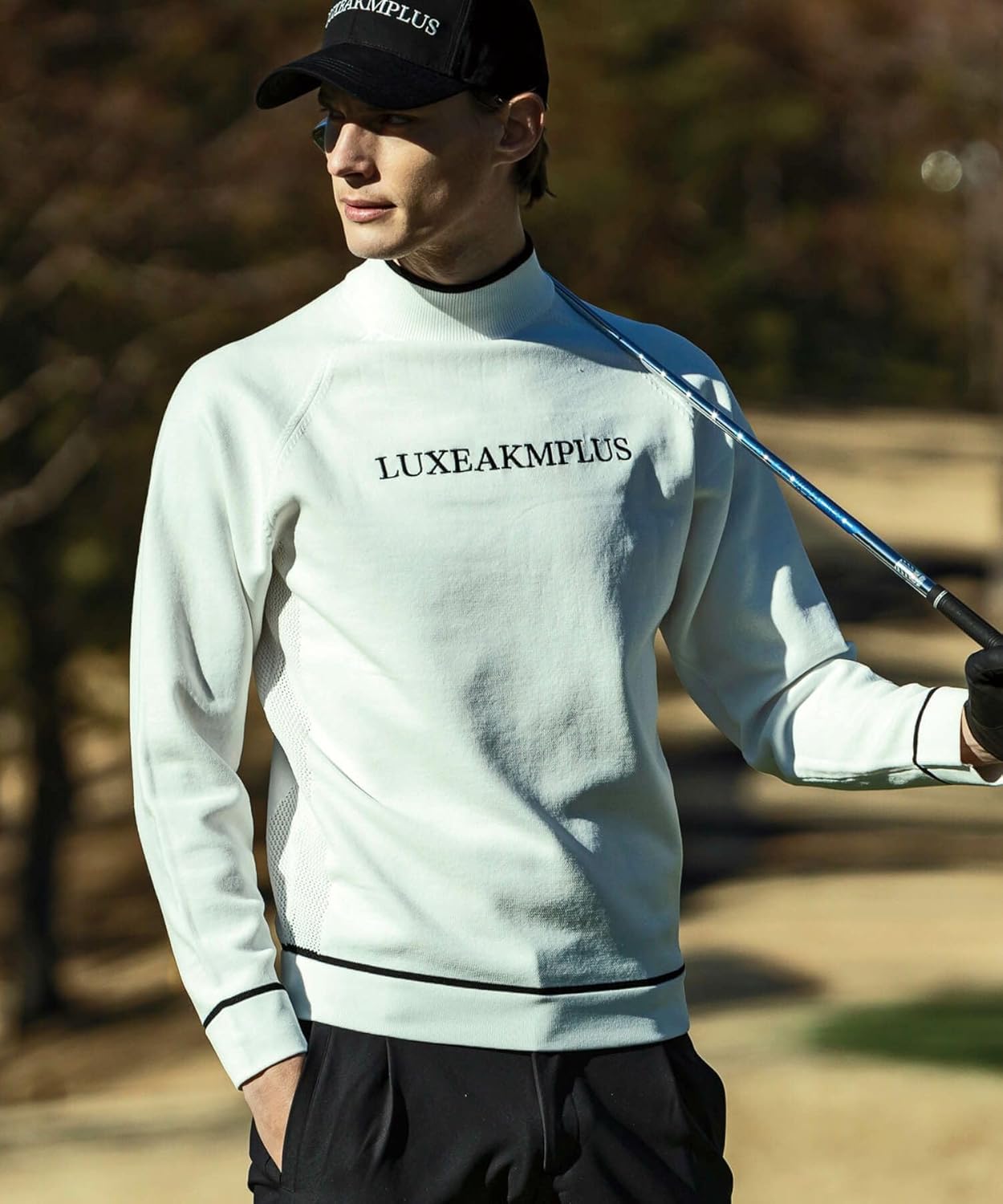 【新品未使用】リュクスエイケイエムプラス　ニット　セーター　XL LUXE AKM PLUS セーター ニット LUXEAKMPLUS(リュクスエイケイ